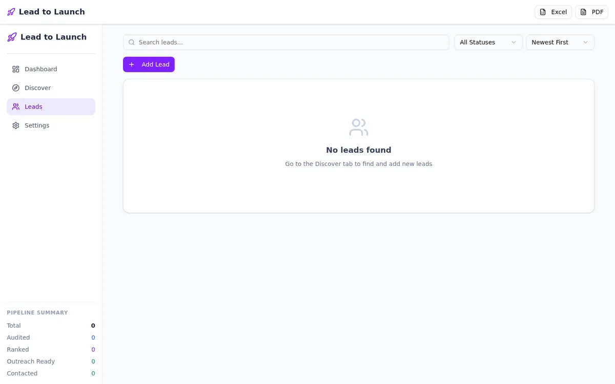 Lead to Launch thumbnail 3 — click to view full screenshot